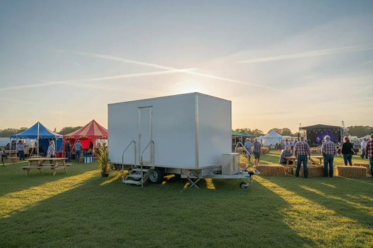 Festival event toilet block supplied by PremierPlus